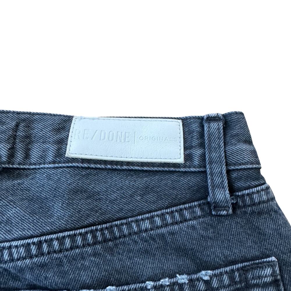 Re/Done High Rise Loose Jeans Ripped Black - Picture 5 of 11